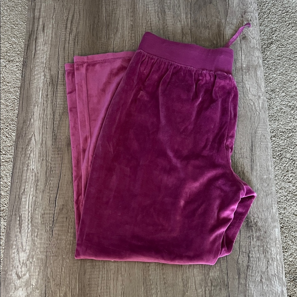 2/$10Fashion Bug Berry Velour Trousers
